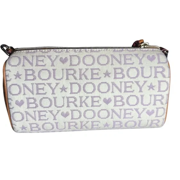COPY - COPY - NWT Rare! Dooney & Bourke Full Signature Logo Small Barrel Handba… - Picture 3 of 7